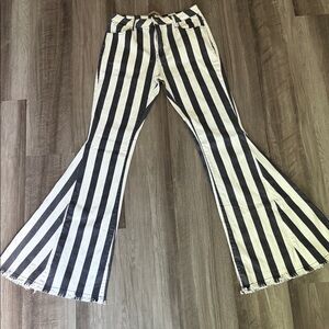 Striped Flare Pants